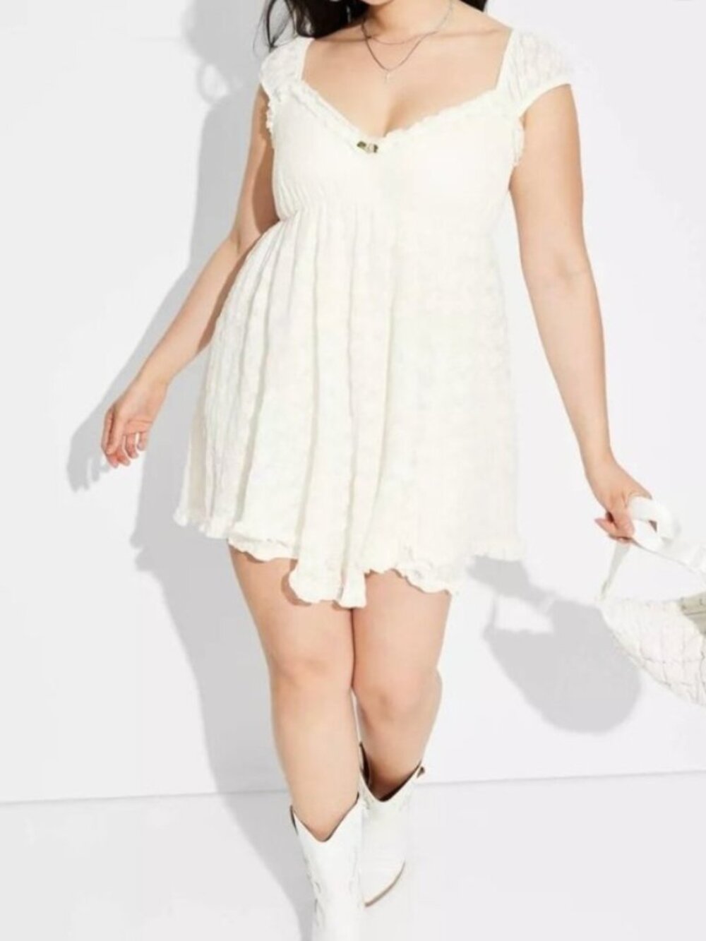 NWOT white lace dress